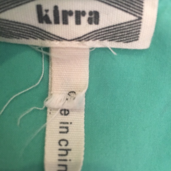 Kirra Turquoise Green Embroidered Crop - Picture 4 of 7